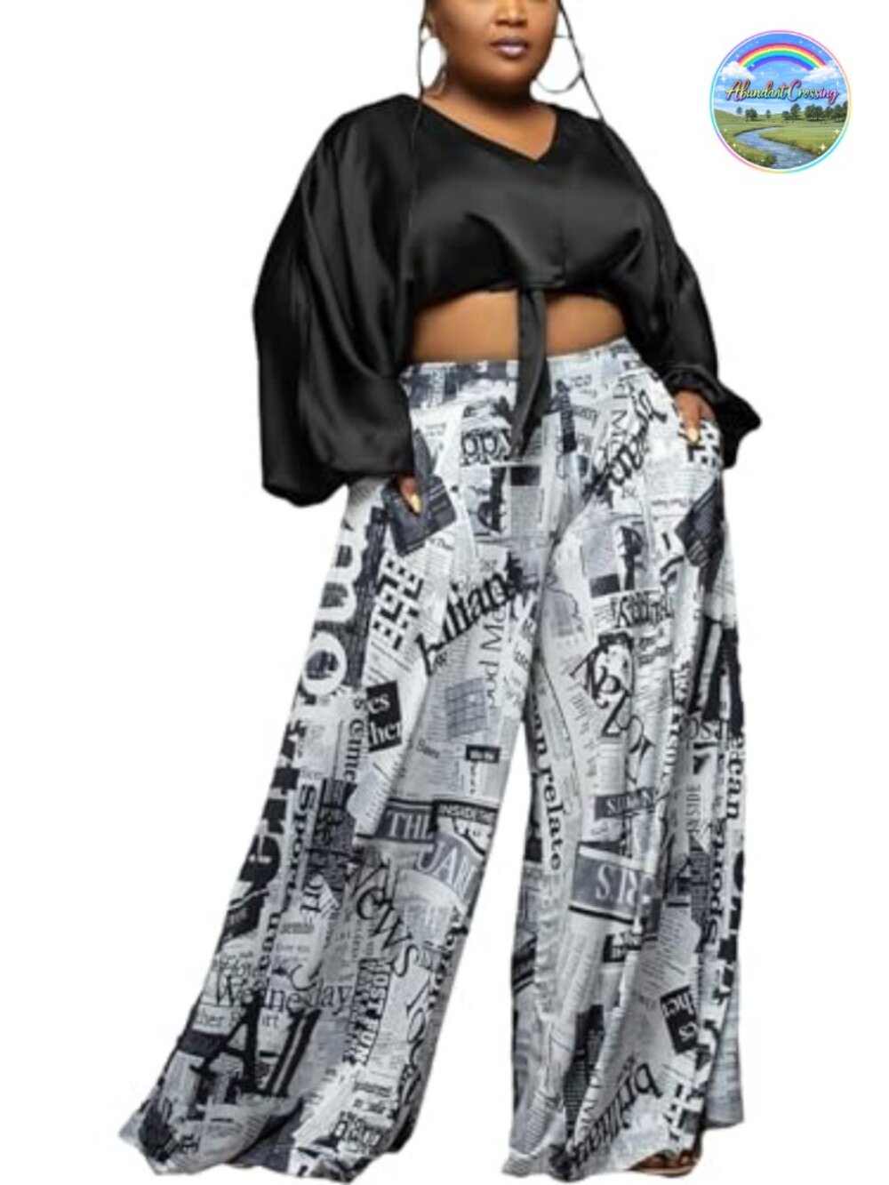 High Waisted Wide Leg Palazzo Pants with Pockets Lounge Casual